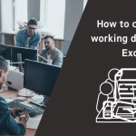How to calculate working days using excel with sample