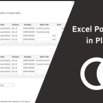 Excel Power Query in Planning