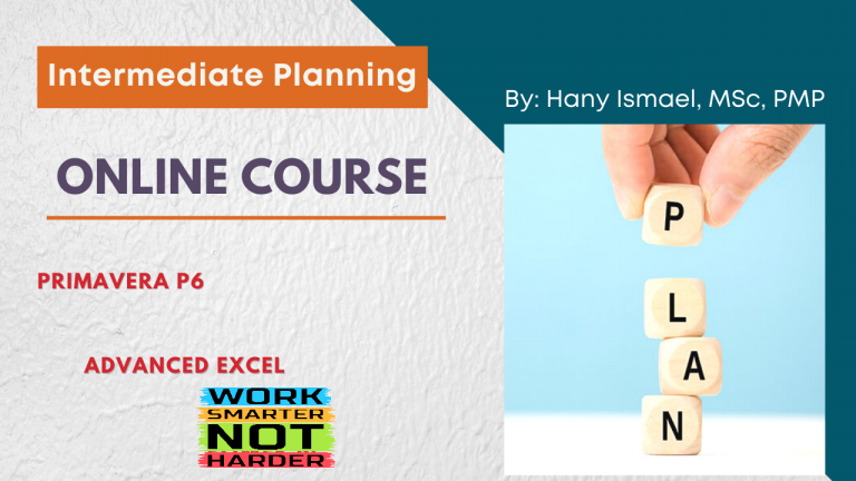 Construction Project Planning Intermediate Level with P6