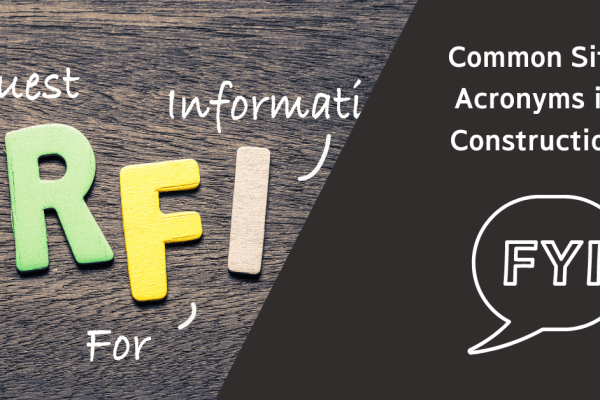 Common Site Acronyms in Construction